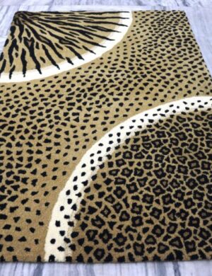 Modern Bold Leopard Print Rug