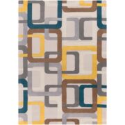 Modern Geometric Block Area Rug