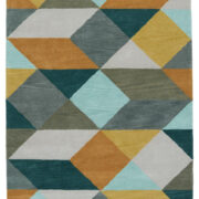 Vibrant Diamond Pattern Area Rug