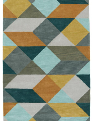 Vibrant Diamond Pattern Area Rug