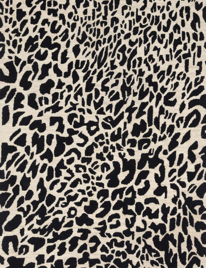 Bold Leopard Print Modern Area Rug