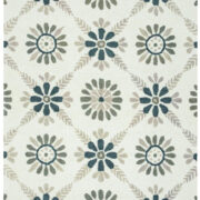 Elegant Floral Green Rug