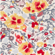 Modern Vibrant Floral Accent Rug
