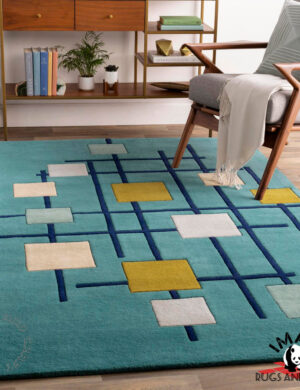 Rustic Tribal Stripe Wool Rug