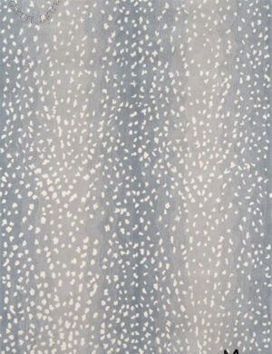 Modern Blue Gray Dotted Pattern Rug 19