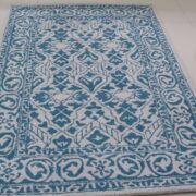 Azure Elegance Hand-Tufted Carpet