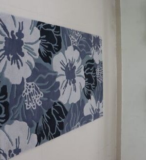 Midnight Bloom Hand-Tufted Carpet