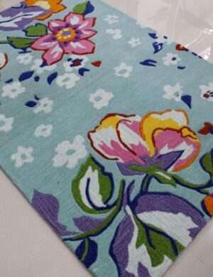 BloomGrace Hand-Tufted Floral Carpet