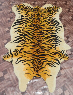 Artistic Tiger Pelt Rug