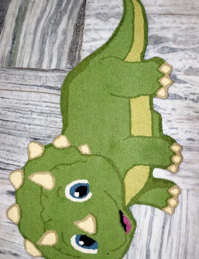 Artistic Triceratops Kid Rug