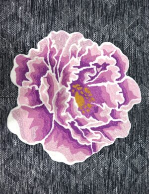 Artistic Peony Bloom Rug