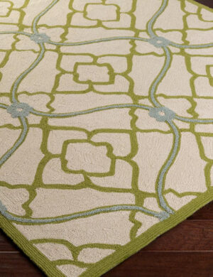 Artistic Elegant Trellis Pattern Handmade Rug 93