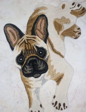 Artistic French Bulldog Rug