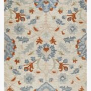 Azure Blossom Modern Flower Rug by Artistic Carpets