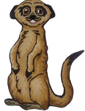Playful Meerkat Animal Rug