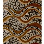 Savanna Waves Animal Print Rug