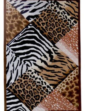 Safari Mosaic Animal Rectangle Rug