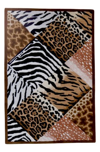 Safari Mosaic Animal Rectangle Rug Safari Mosaic Animal Rectangle Rug